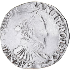 Coin, France, Henri III, Teston, 3e type au col fraisé, 1576, Bayonne