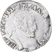 Moneda, Francia, Henri II, Teston au buste lauré, 2e type, 1561, Bayonne, MBC