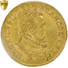Francia, Henri II, Double henri d'or à la Gallia, ND (1554), Paris, Pedigree