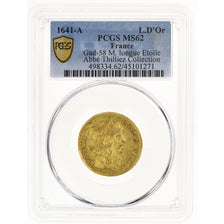 Coin, France, Louis XIII, Louis d'Or, 1641, Paris, Pedigree, PCGS, MS62