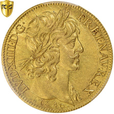 Moneda, Francia, Louis XIII, 2 Louis D'or, 1640, Paris, Pedigree, PCGS, MS62
