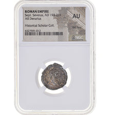 Coin, Septimius Severus, Denarius, 193-211, Rome, Pedigree, graded, NGC, AU