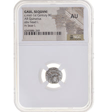 Coin, Central Gaul, Sequani, Quinarius, 1st century BC, graded, NGC, AU
