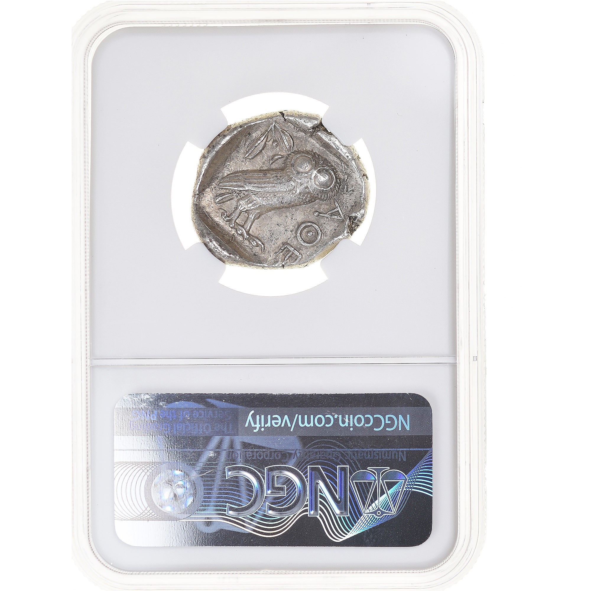 Moneda, Attica, Tetradrachm, ca. 440-404 BC, Athens, NGC, graded, AU 5/5 4/5