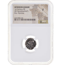 Coin, Elis, Hemidrachm, ca. 86 BC, Olympia, graded, NGC, F, F(12-15), Silver
