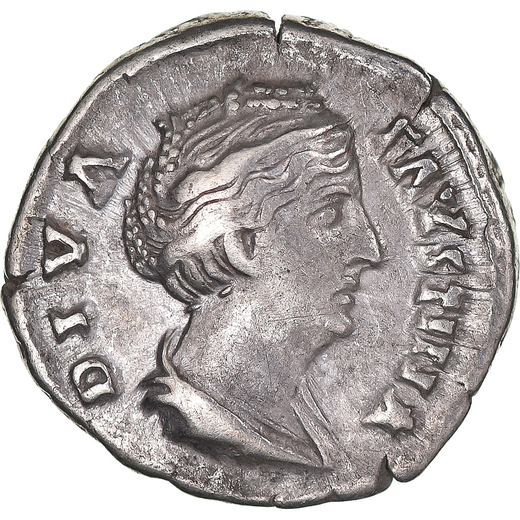 Moneta, Faustina I, Denarius, 141, Rome, EF(40-45), Srebro, RIC:362