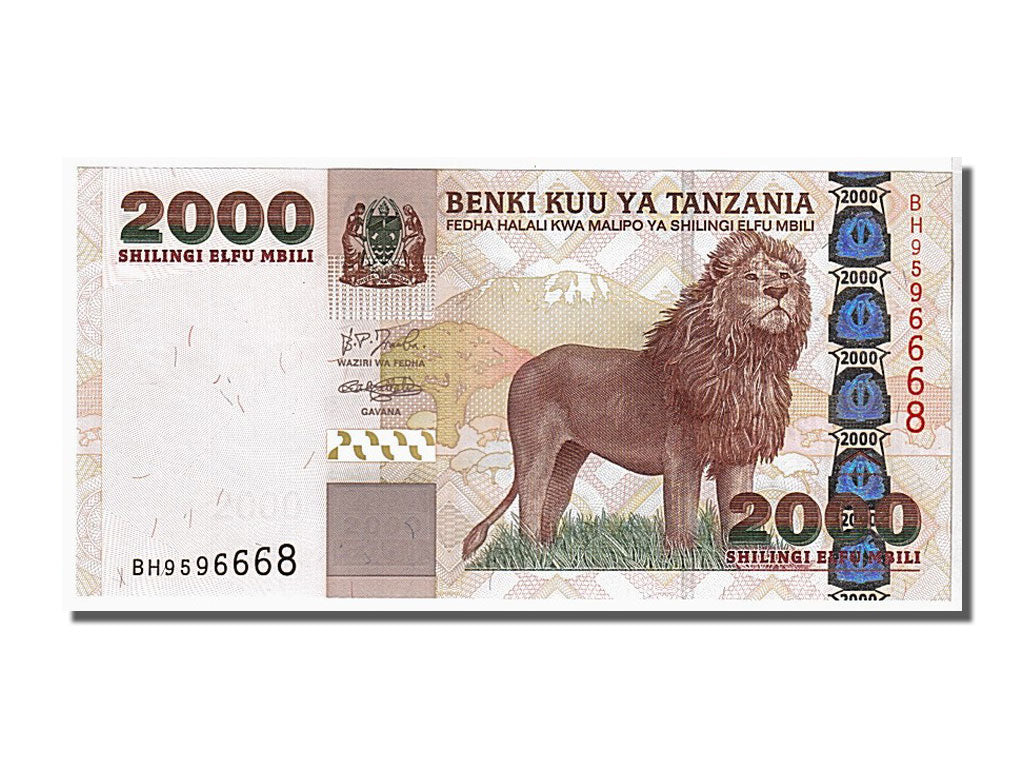 Banknote, Tanzania, 2000 Shilingi, 2003, KM:37a, UNC(65-70)