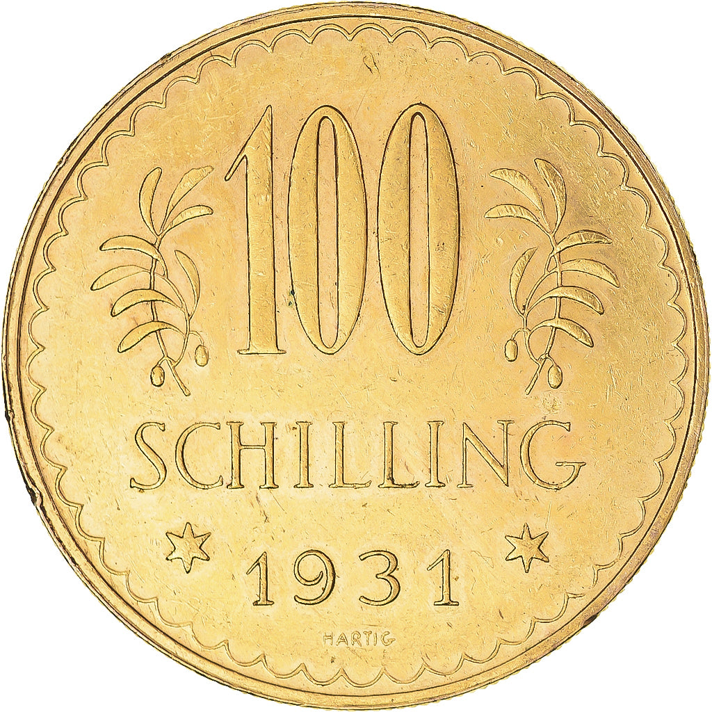 Münze, Österreich, 100 Schilling, 1931, Vienna, VZ, Gold, KM:2842