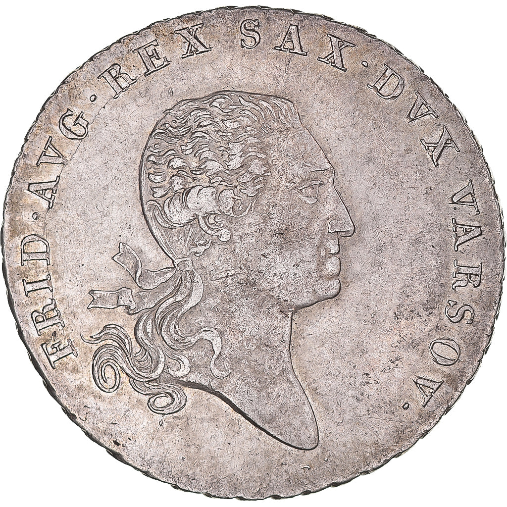Moneda, Polonia, Friedrich August I, Talar, 1812, Warsaw, EBC, Plata, KM:87