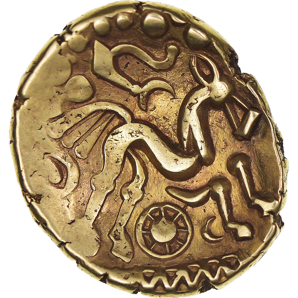 Monnaie, Northeast Gaul, Suessions, Statère, early 1st Century BC, TTB, Or