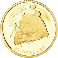 Coin, Liberia, Panda, 25 Dollars, 2003, American Mint, Proof, MS(65-70), Gold