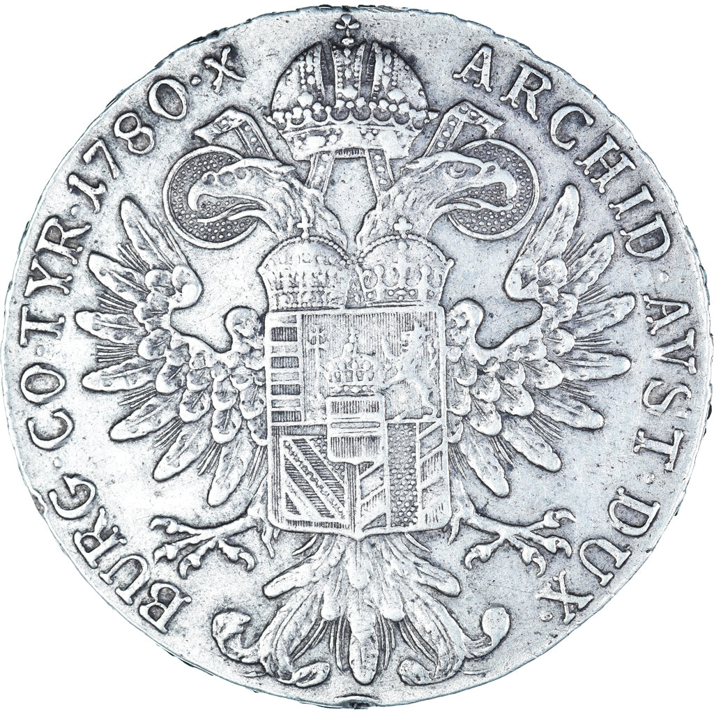 Moneta, Austria, Maria Theresa, Thaler, 1780, Vienna, Restrike, BB+, Argento