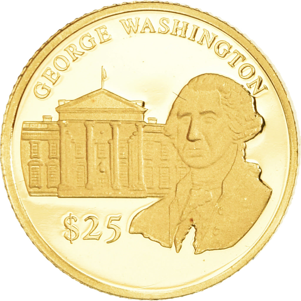 Coin, Liberia, George Washington, 25 Dollars, 2000, American Mint, Proof