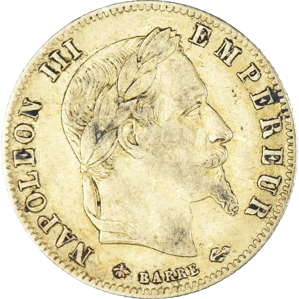Münze, Frankreich, Napoleon III, 5 Francs, 1866, Paris, SS, Gold, KM:803.1