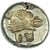 Moneda, Lesbos, Hekte, 521-478 BC, Mytilene, MBC+, Electro