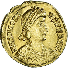 Coin, Honorius, Solidus, 402-406, Ravenna, AU(55-58), Gold, RIC:1287