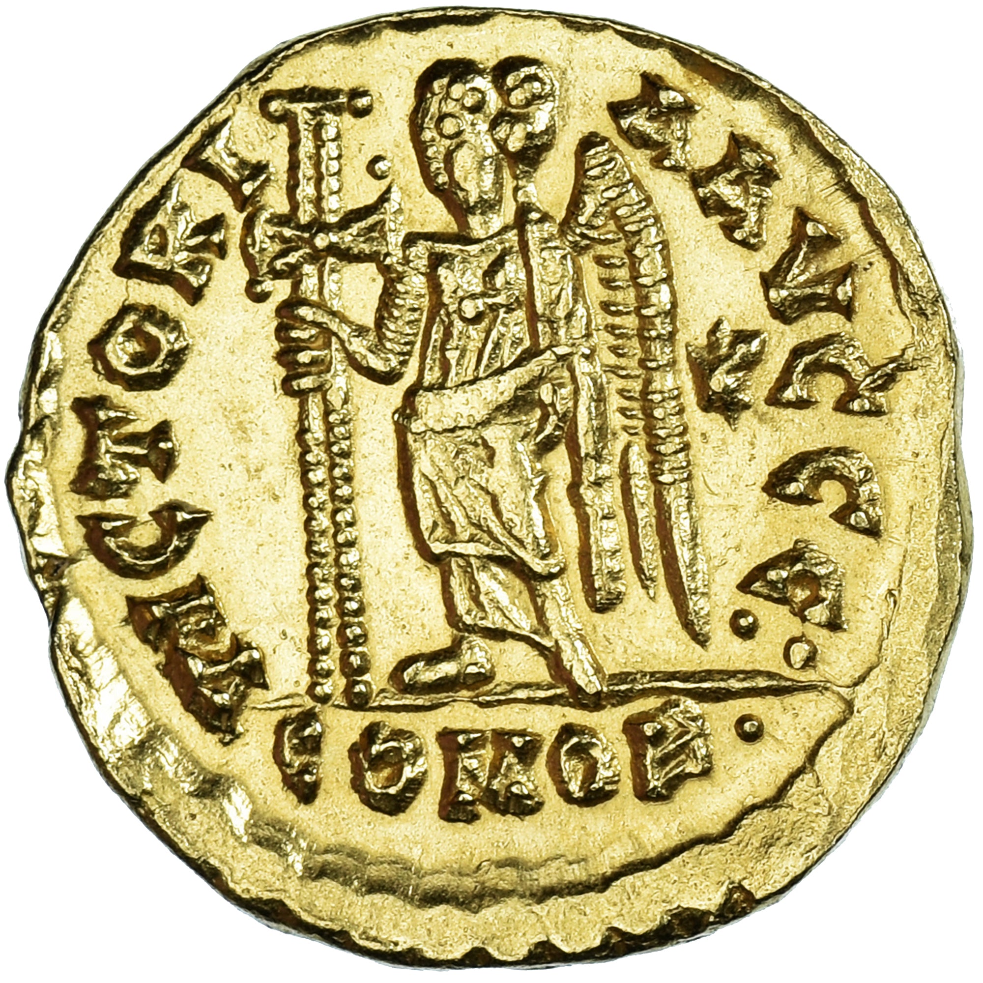 Monnaie, Julius Nepos, Solidus, 474-475, Rome, SUP, Or, RIC:3205 var.