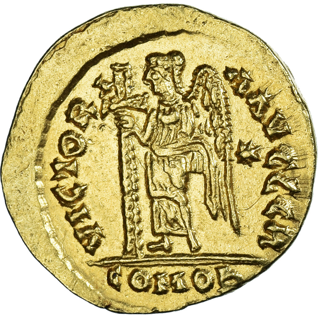 Coin, Pseudo-Imperial, Odoacer, Solidus, 476-489, Rome, AU(55-58), Gold