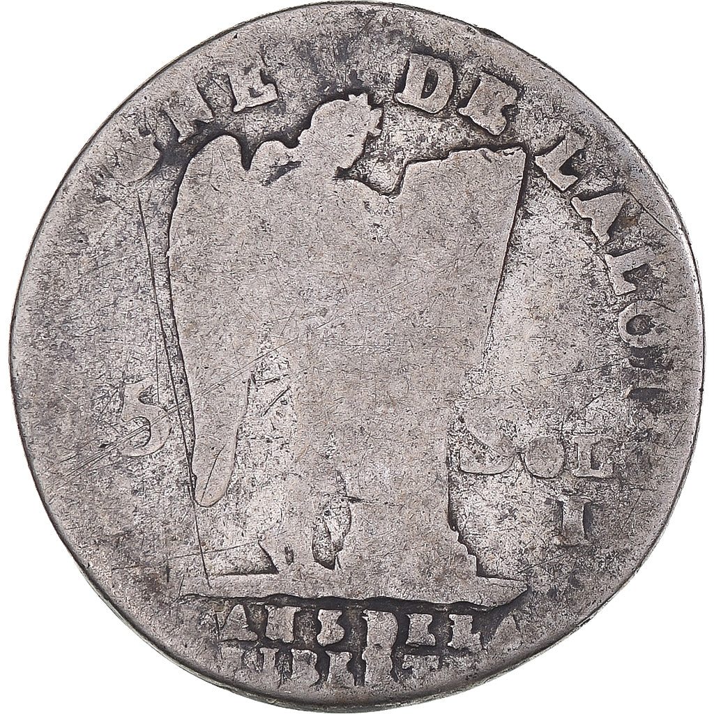 Coin, France, Louis XVI, 15 sols françois, 1791/AN 3, Limoges, 2nd semestre