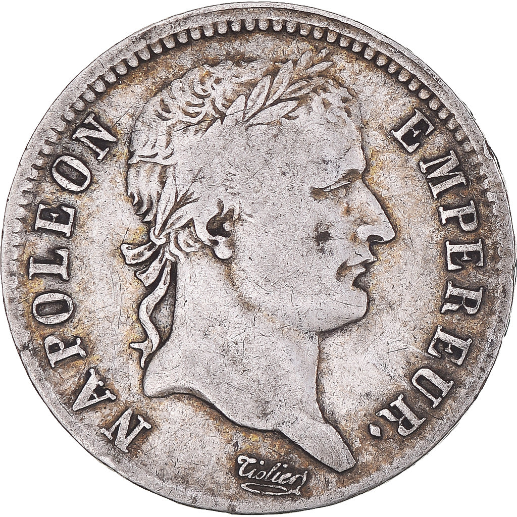 Moeda, França, Napoleon I, Napoléon I, Franc, 1808, Strasbourg, VF(30-35)