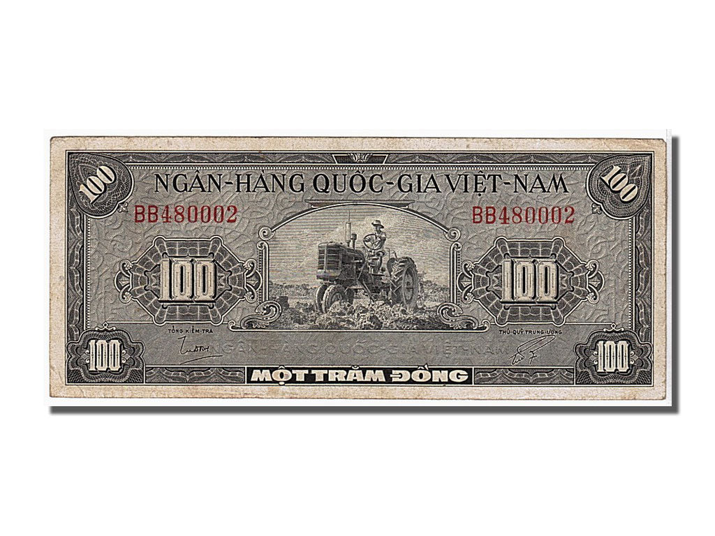 South Viet Nam, 100 D<ox>ng, KM #8a, AU(55-58), BB480002