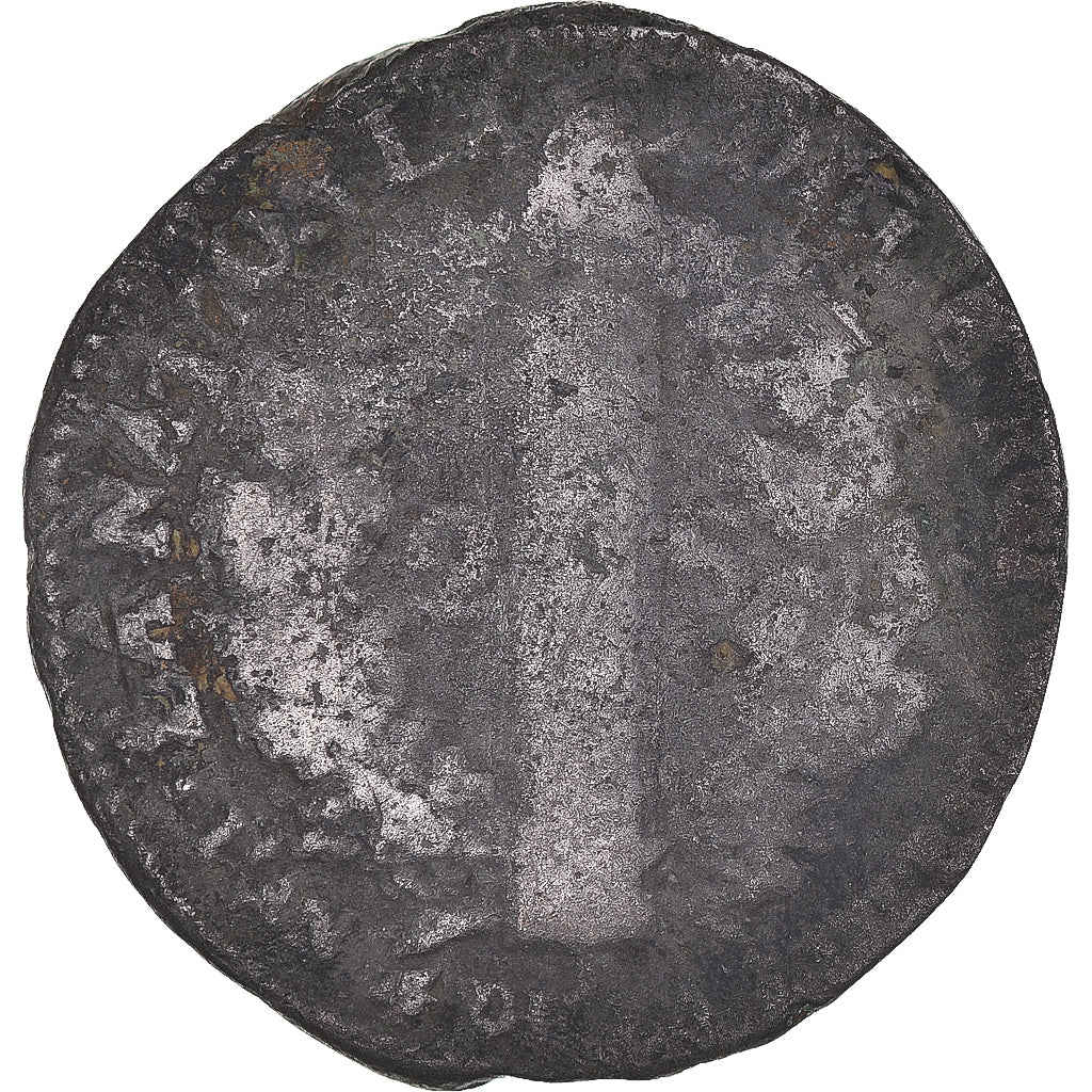 Münze, Frankreich, Louis XVI, 2 sols François, Metz, SGE+, Métal de cloche