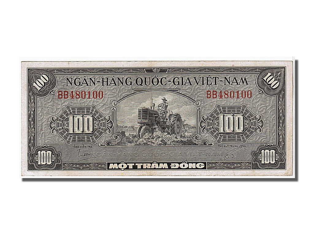 South Viet Nam, 100 D<ox>ng, KM #8a, AU(55-58), BB480100