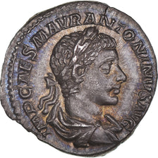 Moneta, Elagabalus, Denarius, 219, Rome, AU(55-58), Srebro, RIC:136