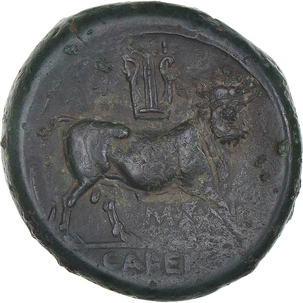 Coin, Campania, Bronze, ca. 265-240 BC, Cales, VF(30-35), Bronze, HGC:376