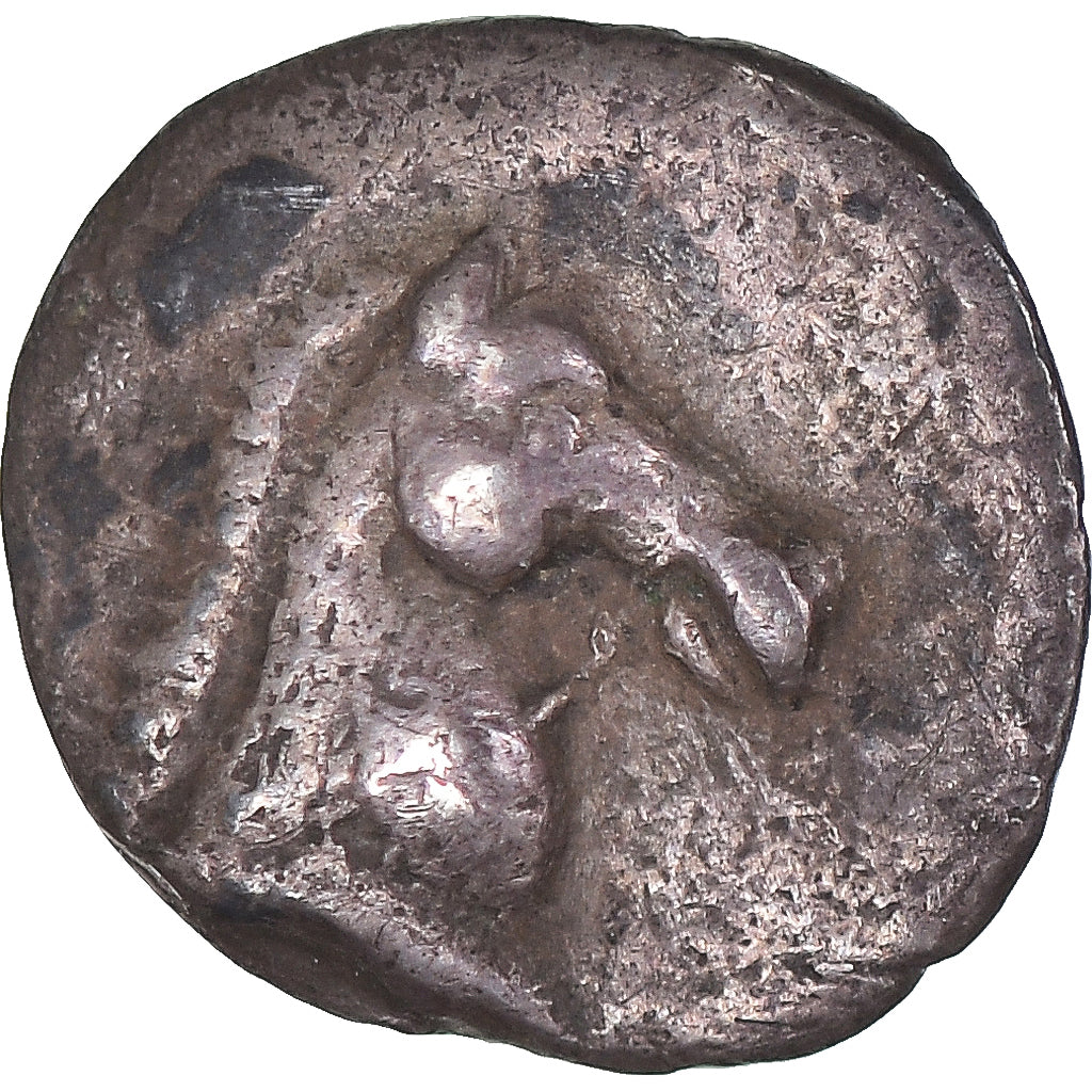 Coin, Calabria, Obol, ca. 325-280 BC, Tarentum, VF(20-25), Silver, HGC:926 var.