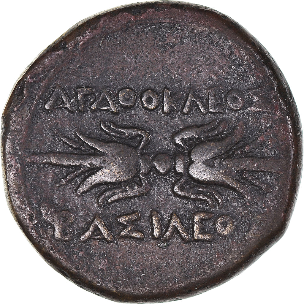 Coin, Sicily, Agathokles, Litra, 317-289 BC, Syracuse, VF(30-35), Bronze