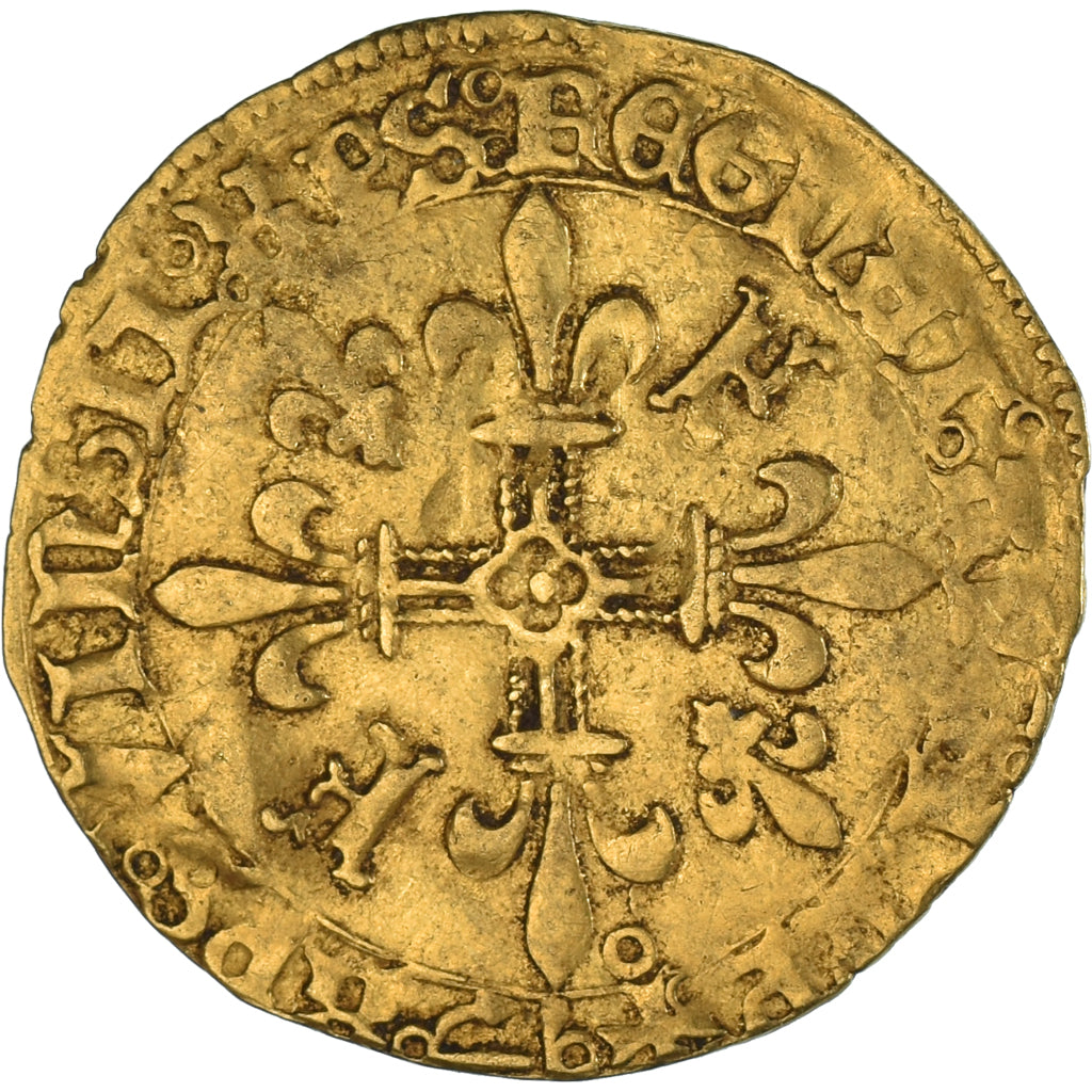 Münze, Frankreich, François Ier, Écu d'or au soleil, après 1519, Bayonne