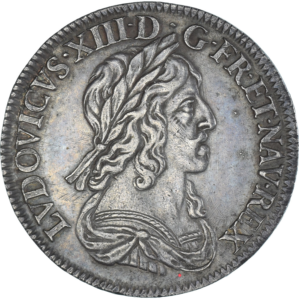 Coin, France, Louis XIII, 1/4 écu, 2e poinçon de Warin, 1643, Paris