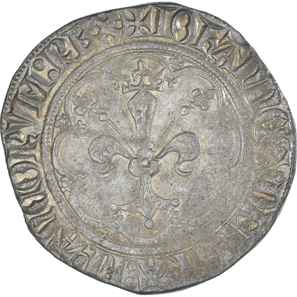 Monnaie, France, Jean II le Bon, Gros à la fleur de lis, 1358-1364, TTB+
