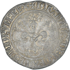Monnaie, France, Jean II le Bon, Gros à la fleur de lis, 1358-1364, TTB+