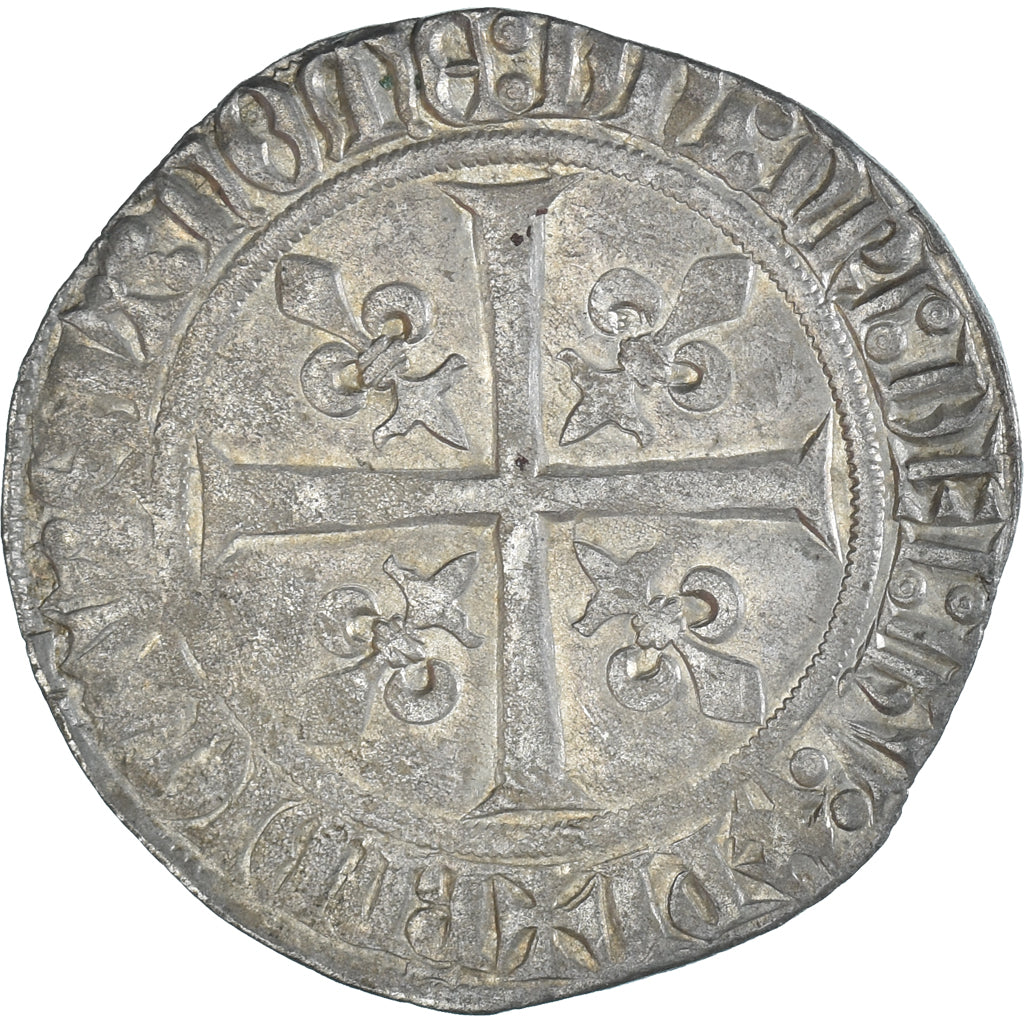 Monnaie, France, Jean II le Bon, Gros à la fleur de lis, 1358-1364, TTB+