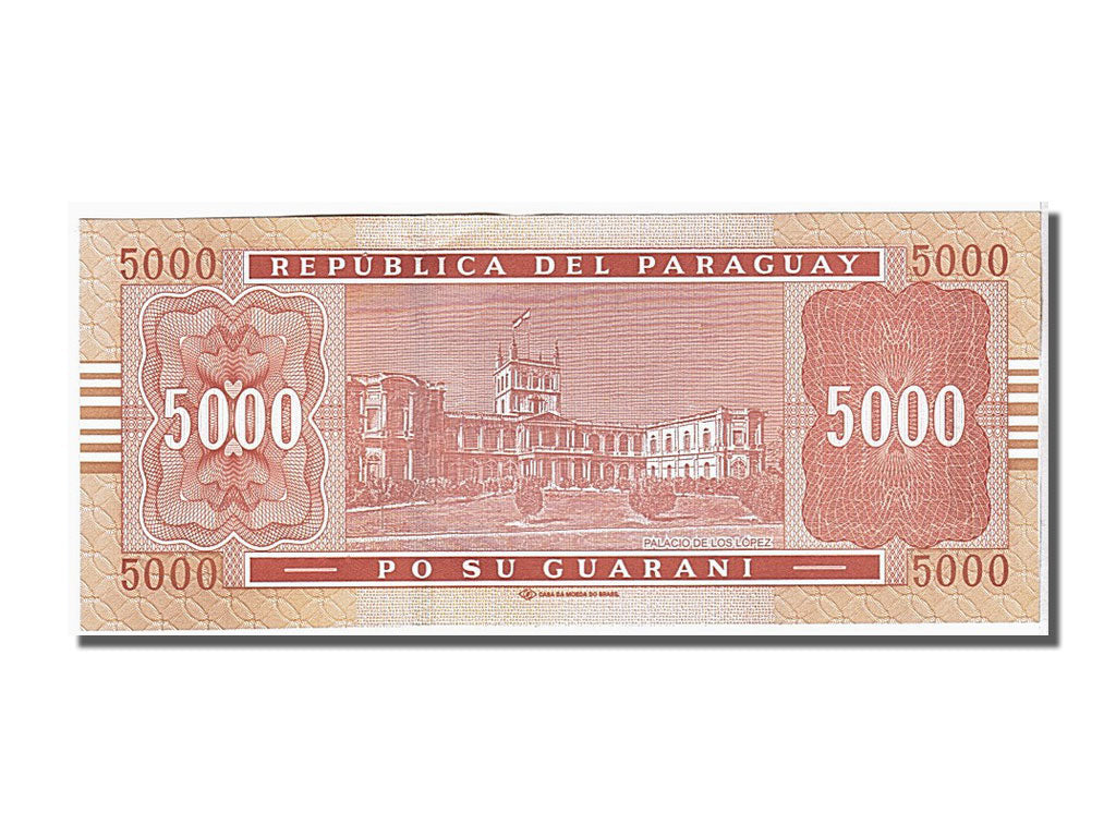 Paraguay, 5000 Guaraníes, 2010, KM #223c, UNC(63), F01027438