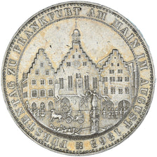 Coin, Germany, gedenk thaler, 1863, Frankfurt, AU(55-58), Silver