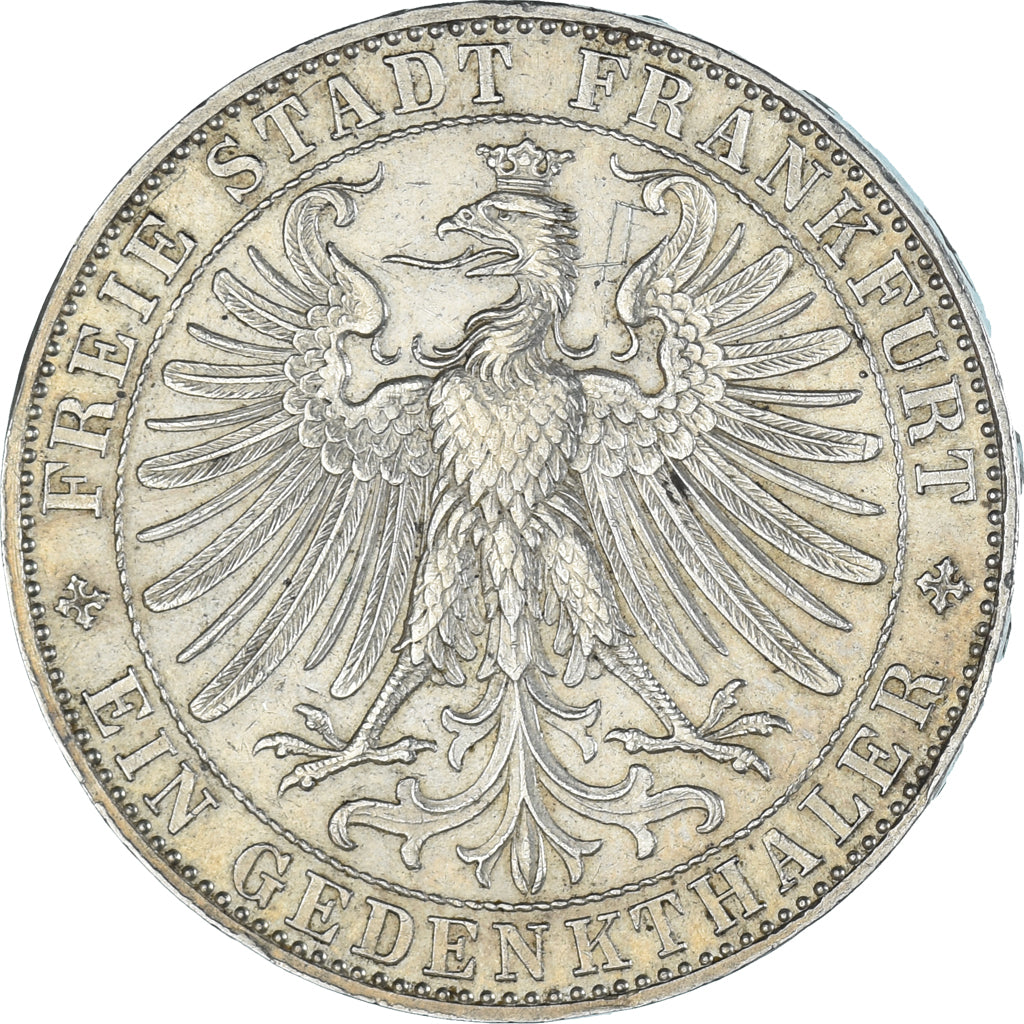Coin, Germany, gedenk thaler, 1863, Frankfurt, AU(55-58), Silver