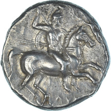 Coin, Calabria, Didrachm, 280-272 BC, Tarentum, AU(50-53), Silver