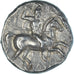 Coin, Calabria, Didrachm, 280-272 BC, Tarentum, AU(50-53), Silver
