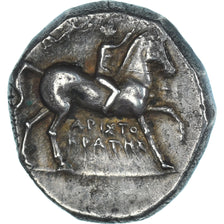 Moeda, Calábria, Didrachm, 272-240 BC, Tarentum, AU(50-53), Prata