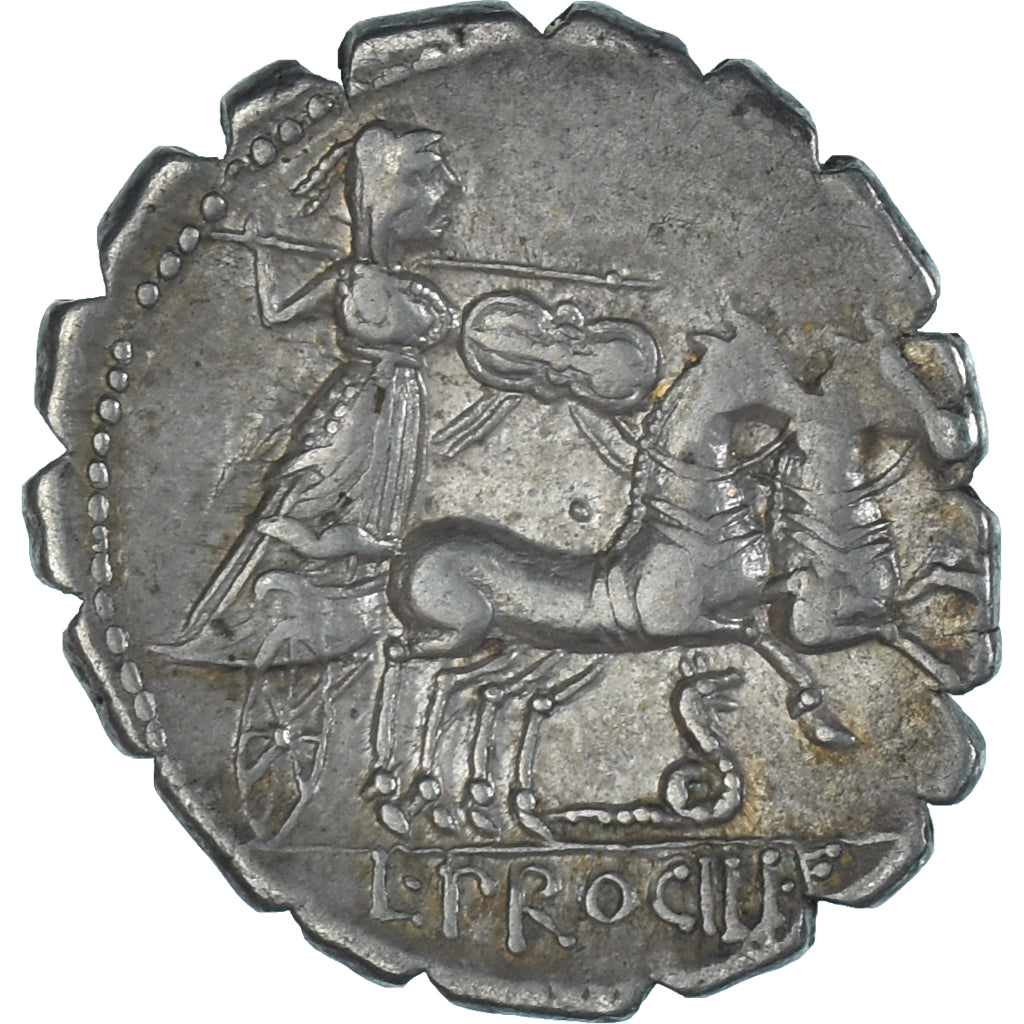 Moneta, L. Procilius, Denarius, 80 BC, Rome, BB+, Argento, Crawford:379/2