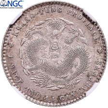 Moneta, Cina, KWANGTUNG PROVINCE, Hsuan-T'ung, 20 Cents, ND (1909-1911), NGC, AU