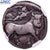 Moneta, Campania, Didrachm, 4th-3rd century BC, Neapolis, gradacja, NGC, F 5/5