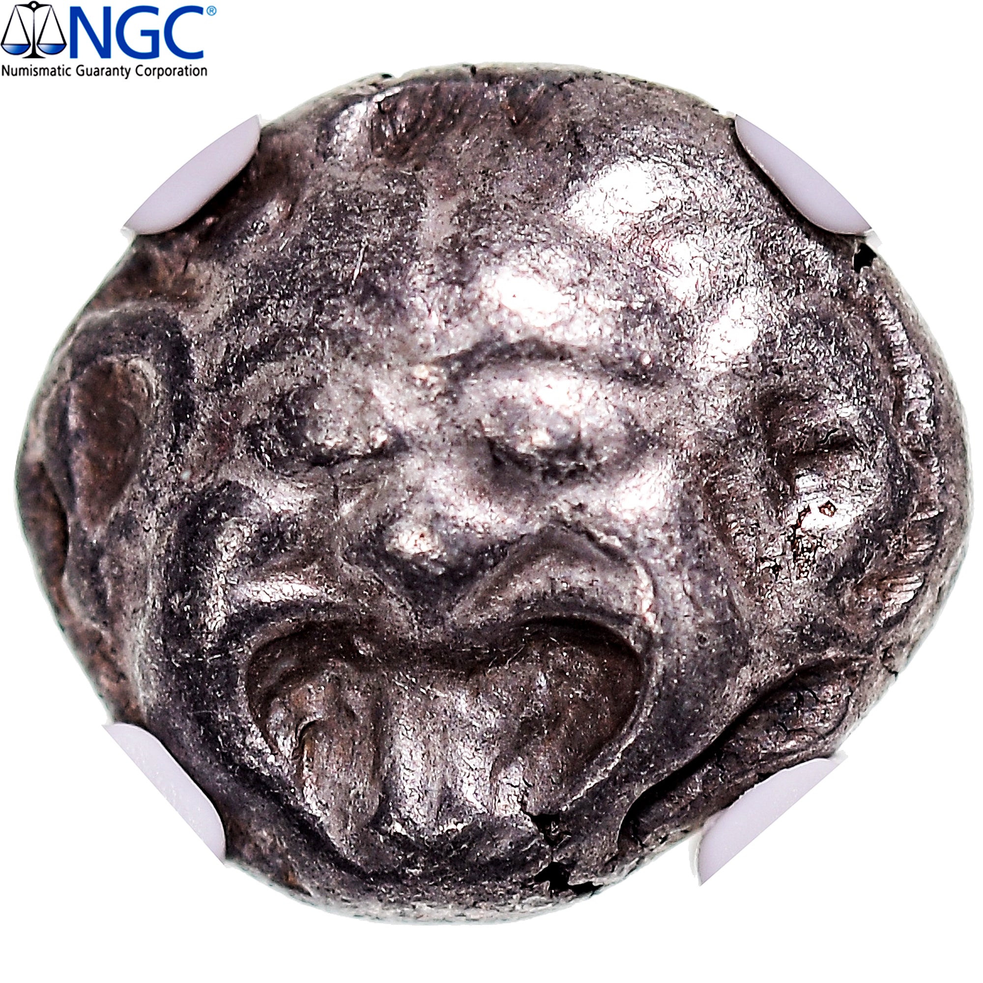 Moneta, Mysia, Drachm, 500-450 BC, Parion, graded, NGC, Ch VF, BB, Argento