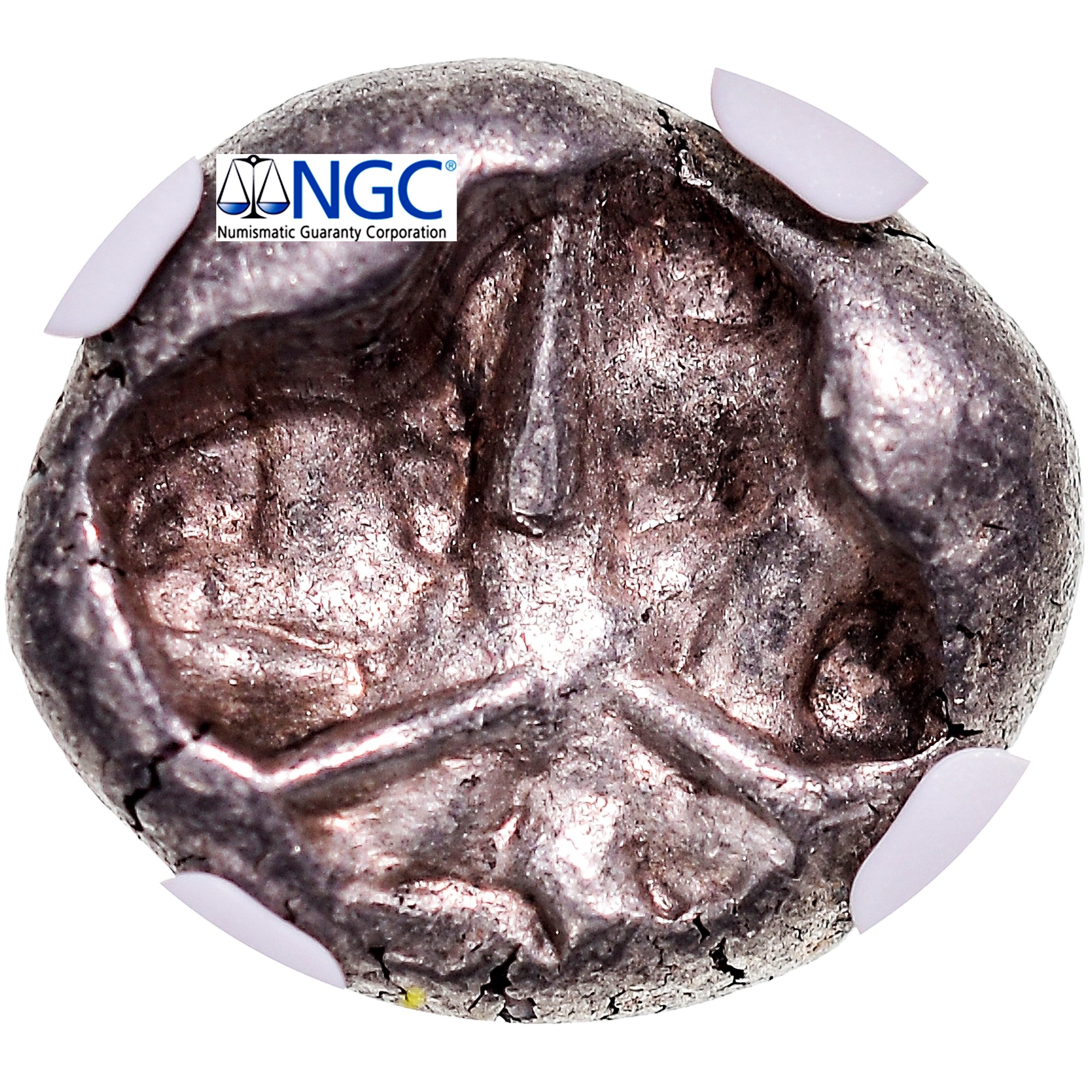 Moneta, Mysia, Drachm, 500-450 BC, Parion, graded, NGC, Ch VF, BB, Argento