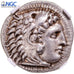Moneda, Ionia, Drachm, ca. 300-295 BC, Miletos, NGC, graded, Ch XF, MBC+, Plata