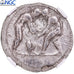 Moneda, Pamphylia, Stater, 380-325 BC, Aspendos, NGC, graded, Ch F, BC+, Plata