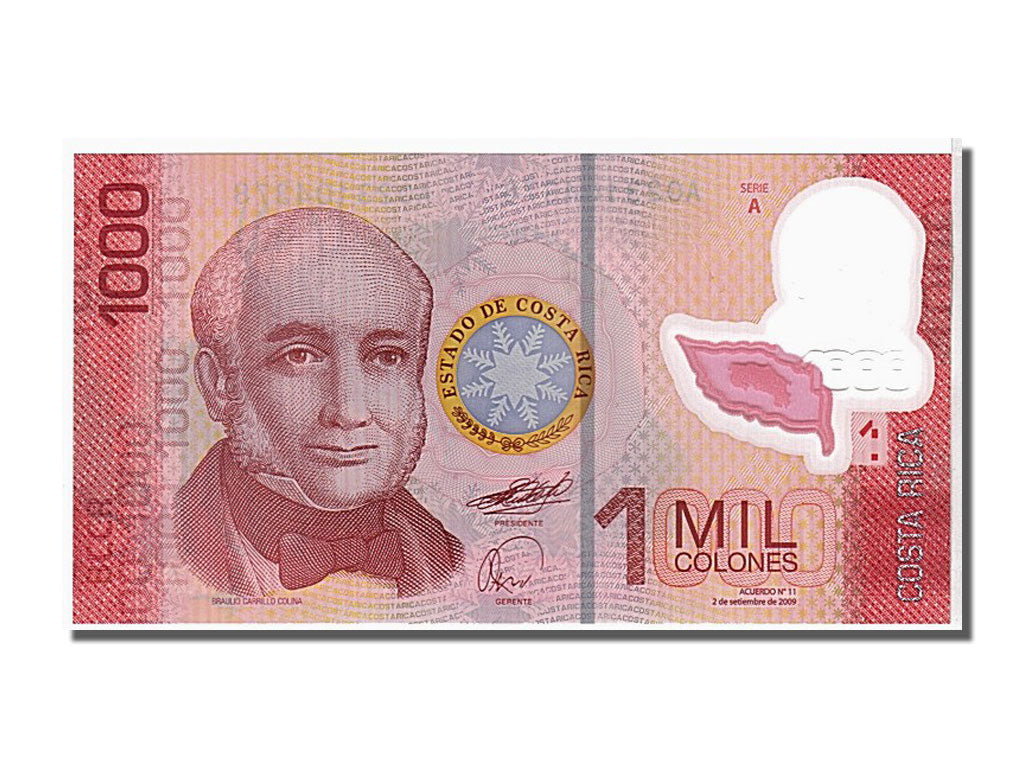 Costa Rica, 1000 Colones, 2009, KM #274, UNC(65-70), A02304378
